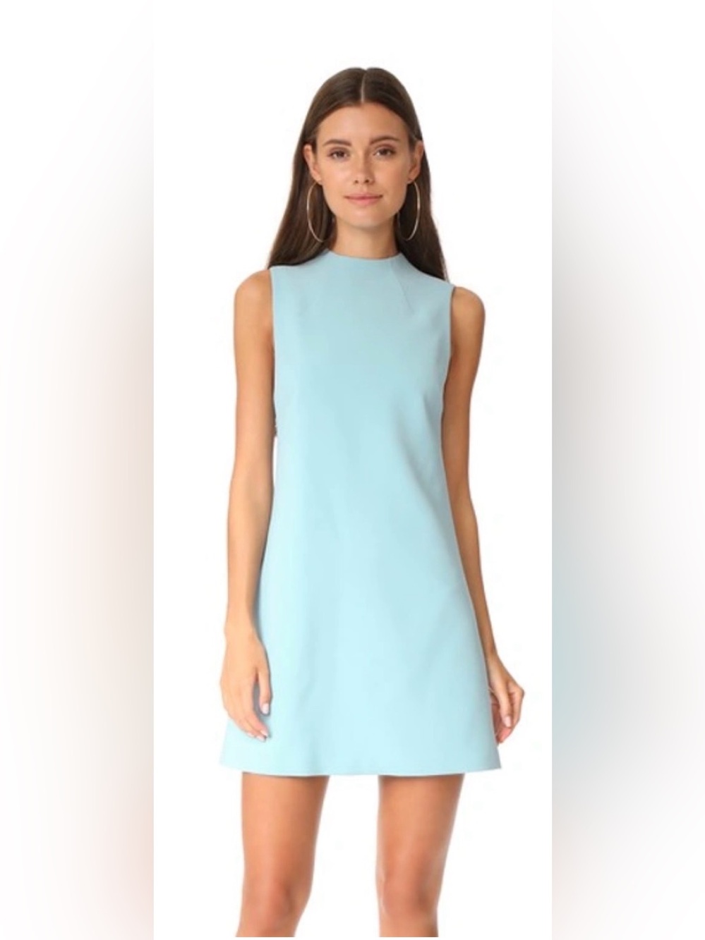 Alice + Olivia Blue Coley Crewneck A-Line Dress 6
